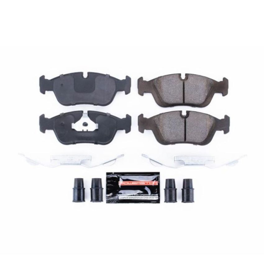 PowerStop Z23-558 PowerStop - Z23 Daily Driver Carbon-Fiber Ceramic Brake Pads with Hardware Kit