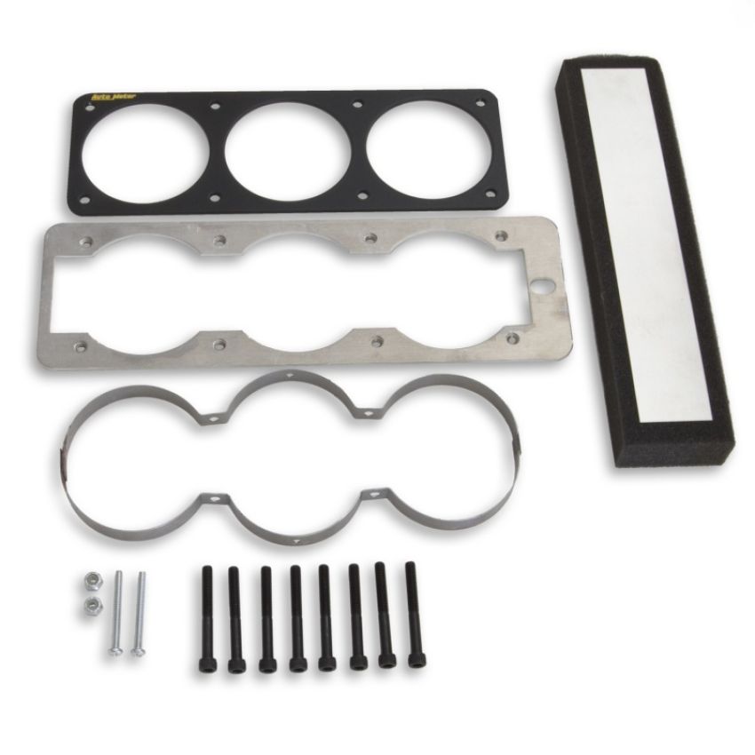 AutoMeter 50100 GAUGE MOUNT, GAUGE CAGE, TRIPLE, 2 5/8