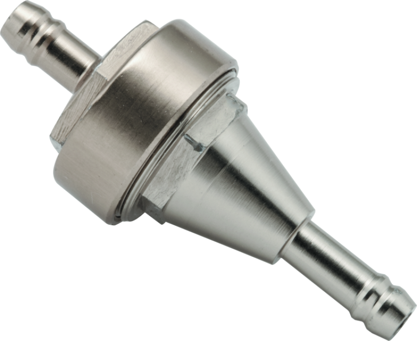 BikeMaster 152401 1/4in Inline Fuel Filter - Titanium