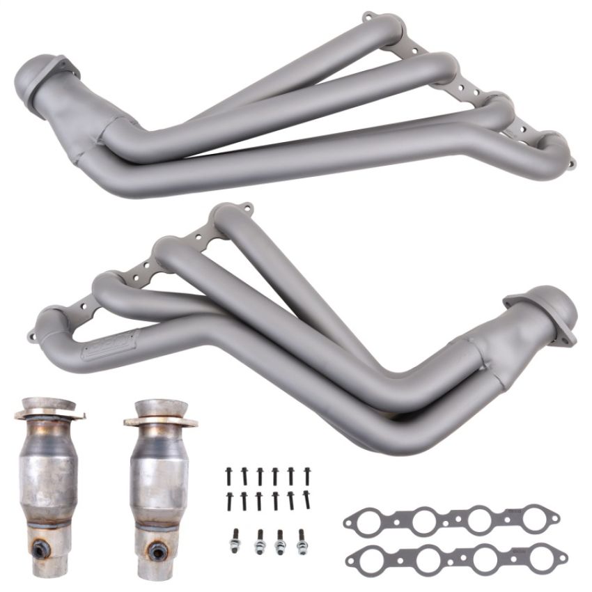 BBK Performance Parts 4054 10-15 CAMARO LS3/L99 1-7/8 LONG TUBE HEADERS W/CATS (TITANIUM CERAMIC)