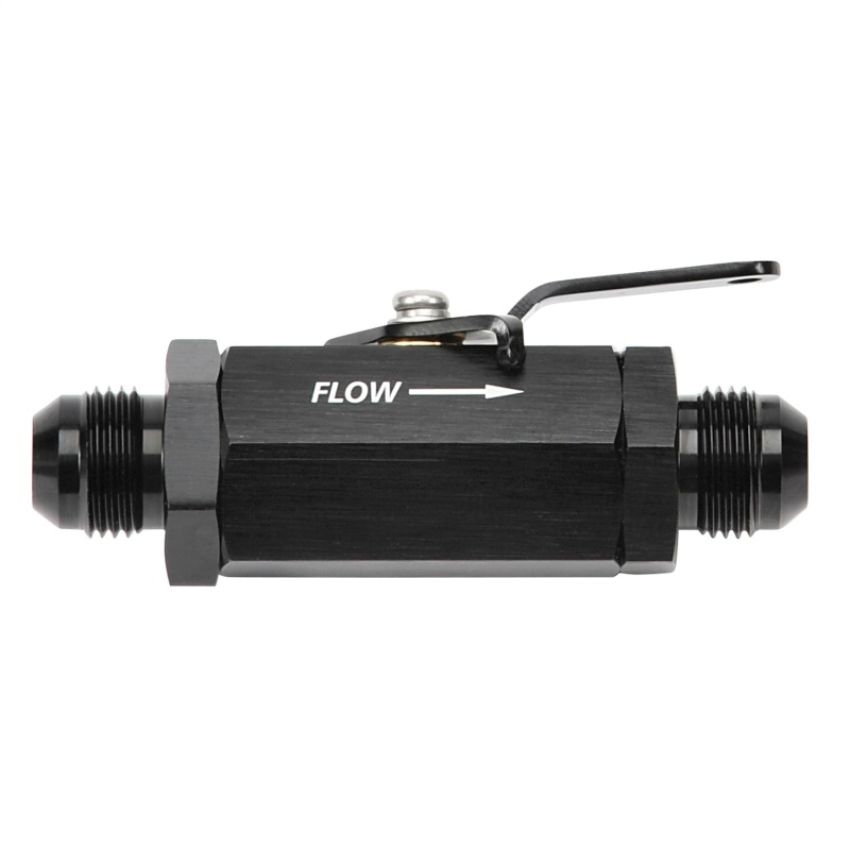 RUSSELL RUS650653 Shut-Off Valve 10an Male Black Finish