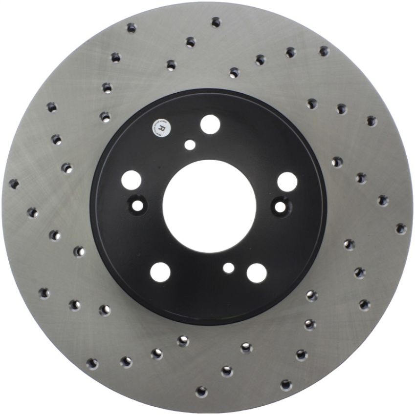 Stoptech 128.40046R 99-08 Acura TL (STD Caliber) / 01-03 CL / 04-09 TSX Cross Drilled Right Front Rotor