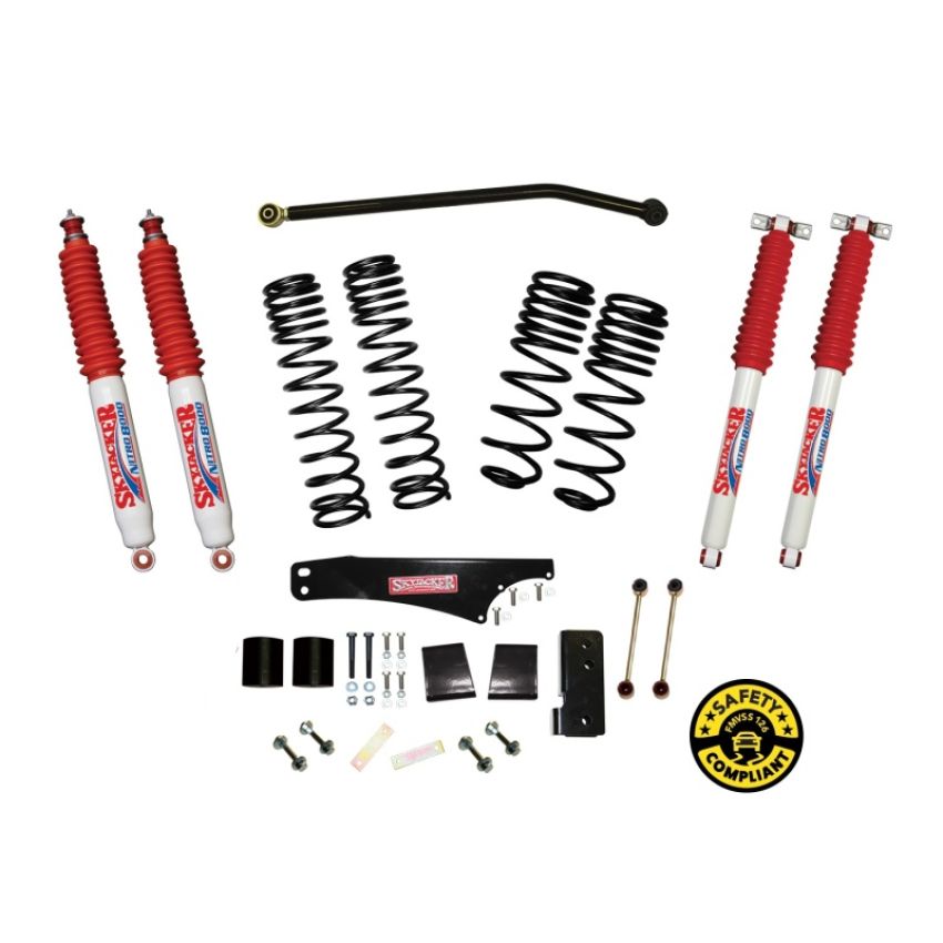 Skyjacker JK40BPNLT Jeep JK 3.5-4in Dual Rate Long Travel Suspension Lift Kit