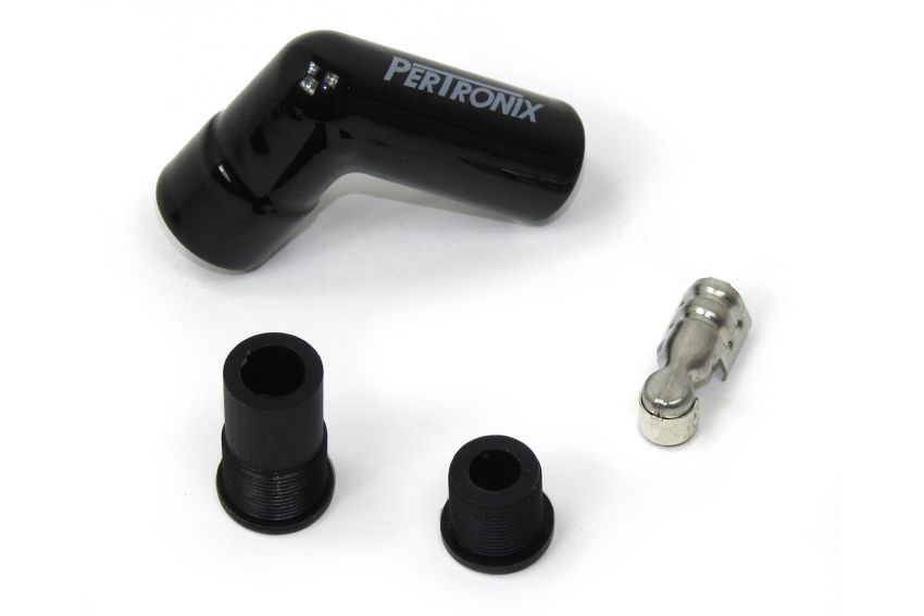 PERTRONIX IGNITION PRT8561HT-8 Ceramic Spark Plug Boot Kit 90-Deg 8pk Black