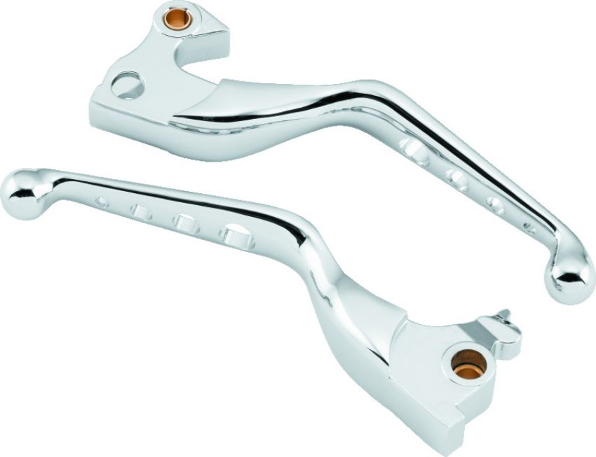 Bikers Choice 490874 14-Up XL Chrome O Series Holed Lever Set