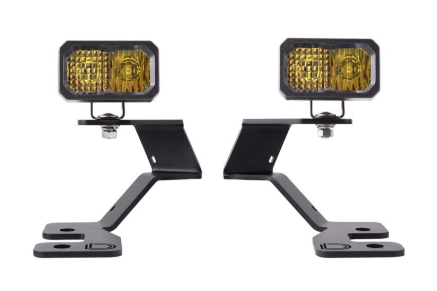 Diode Dynamics DD7145 2021 Ford Bronco Stage Series 2in LED Ditch Light Kit - Sport Yellow Pro Combo