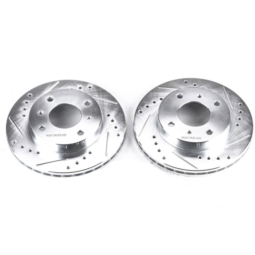 PowerStop JBR503XPR PowerStop Evolution Performance Drilled, Slotted & Plated Brake Rotor Pair