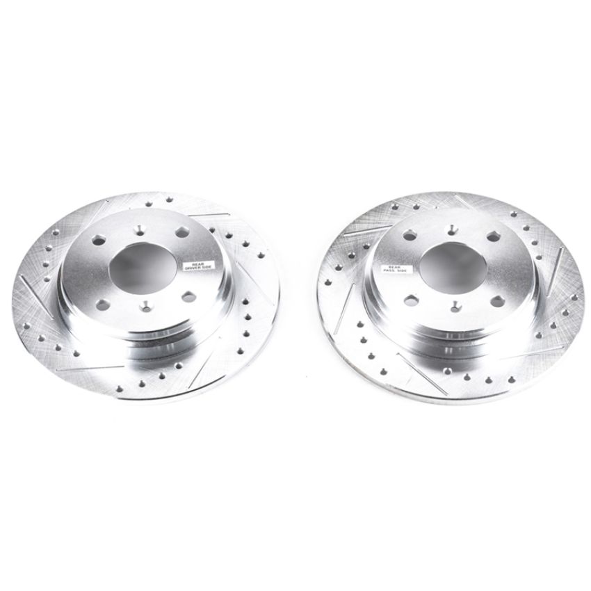 PowerStop JBR307XPR PowerStop Evolution Performance Drilled, Slotted & Plated Brake Rotor Pair