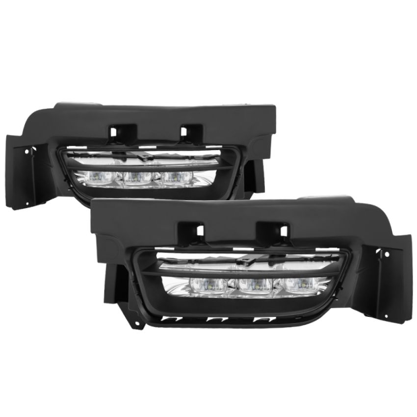 SPYDER 5082985 OEM LED Fog Lights W/Universal Switch - Clear