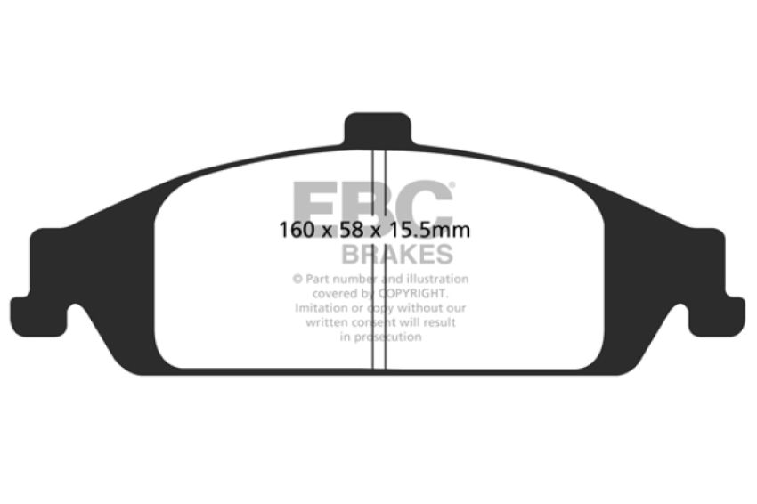 EBC Brakes DP31243C Redstuff Ceramic Low Dust Brake Pads