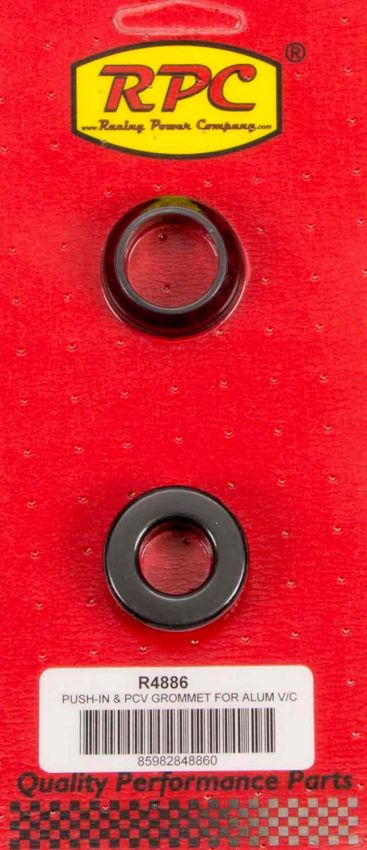 RACING POWER CO-PACKAGED RPCR4886 1-1/4 OD x 3/4 ID Alum V/C Rubber Grommets (2)