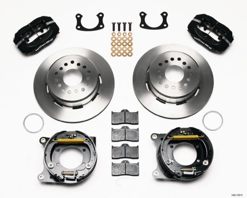 Wilwood 140-13511 Forged Dynalite P/S Park Brake Kit BOP Axle 2.75in Bearing 2.75 Offset