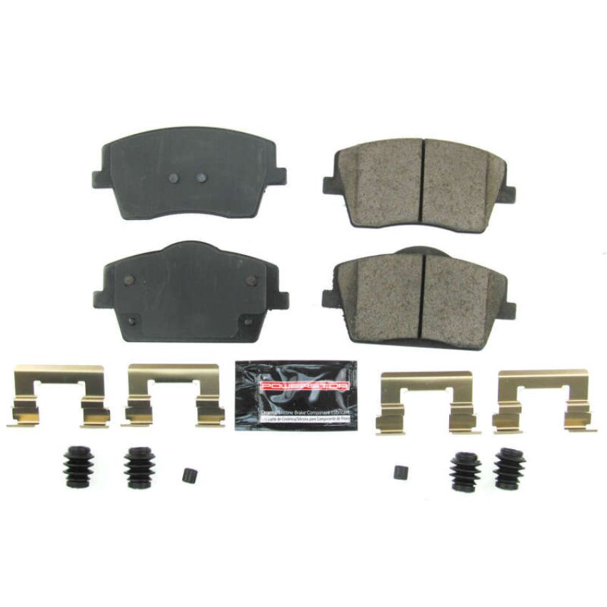 PowerStop Z23-2137 PowerStop - Z23 Daily Driver Carbon-Fiber Ceramic Brake Pads with Hardware Kit