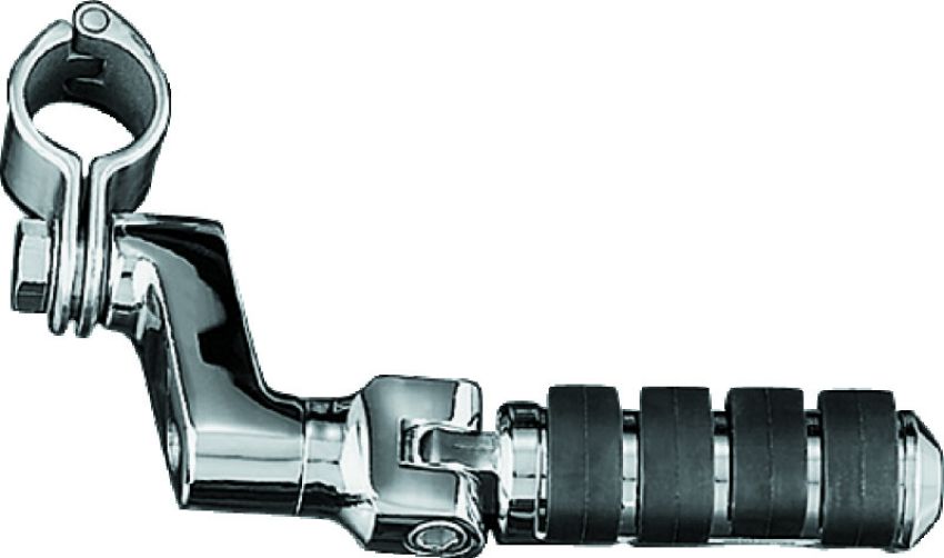 Kuryakyn 7998 Small ISO Offset Highway Pegs With 1-1/4inch Clamp Chrome (Pair)