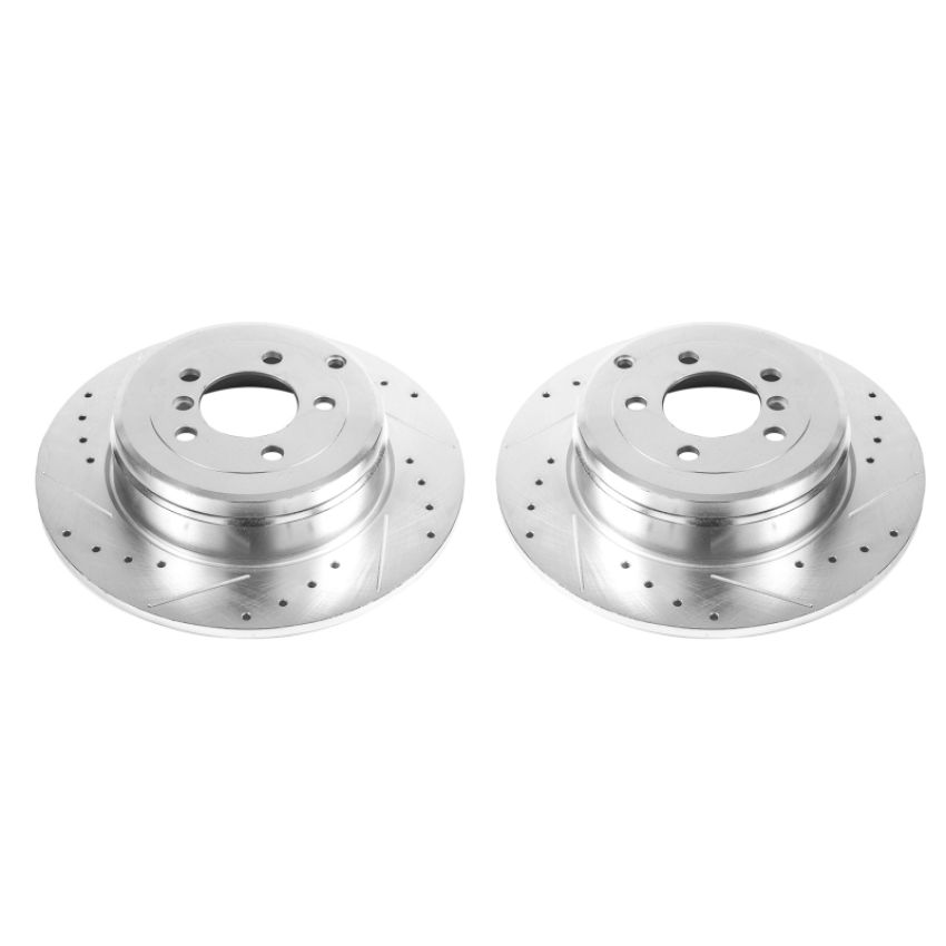 PowerStop EBR696XPR PowerStop Evolution Performance Drilled, Slotted & Plated Brake Rotor Pair