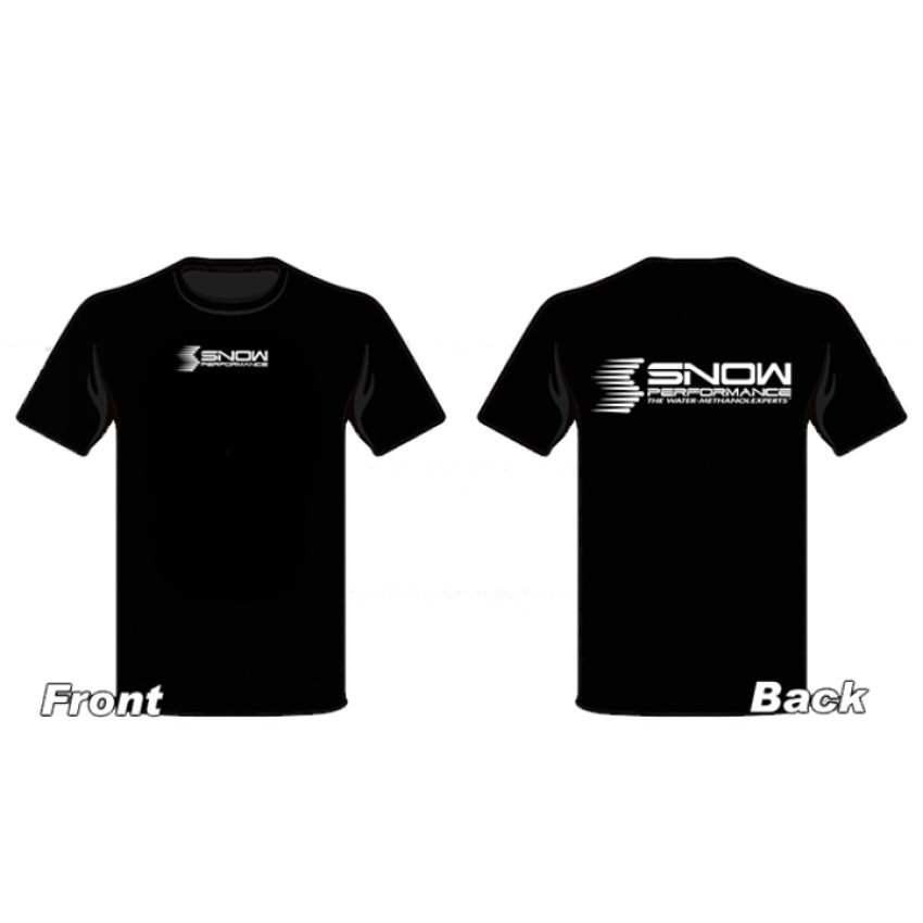 Snow Performance SNO-19110M SNOW T-shirt Black W/white Logo Medium