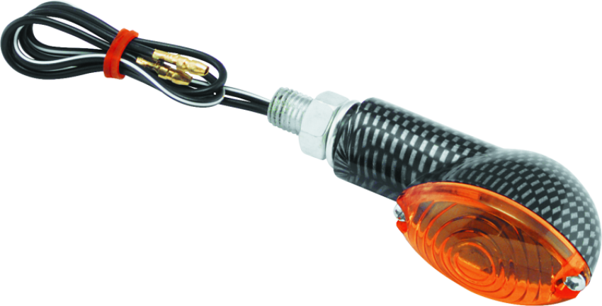 BikeMaster 266018 Ministalk Marker Light Oval Carbon/Amber