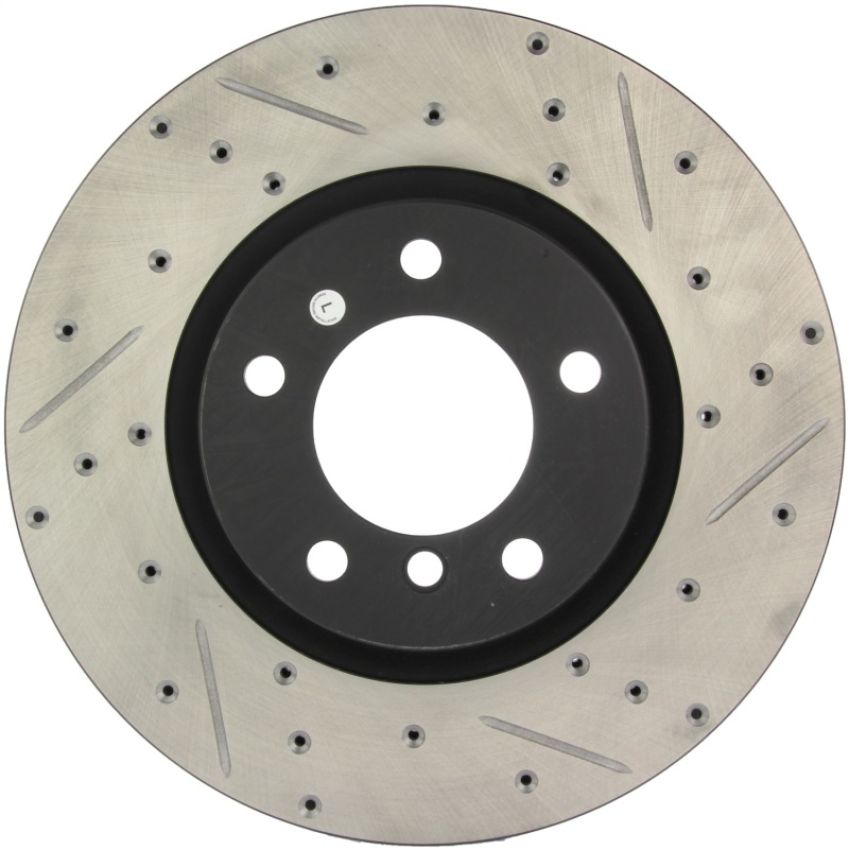Stoptech 127.34038L Slotted & Drilled Sport Brake Rotor