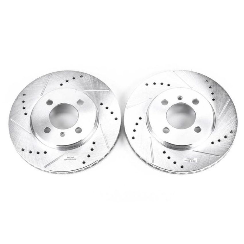 PowerStop EBR219XPR PowerStop Evolution Performance Drilled, Slotted & Plated Brake Rotor Pair