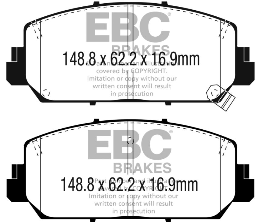 EBC Brakes DP33049C Redstuff Ceramic Low Dust Brake Pads