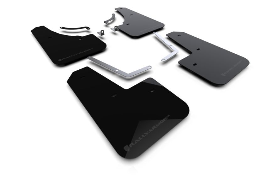 Rally Armor MF107-UR-BLK-GRY Black Mud Flap/Grey Logo