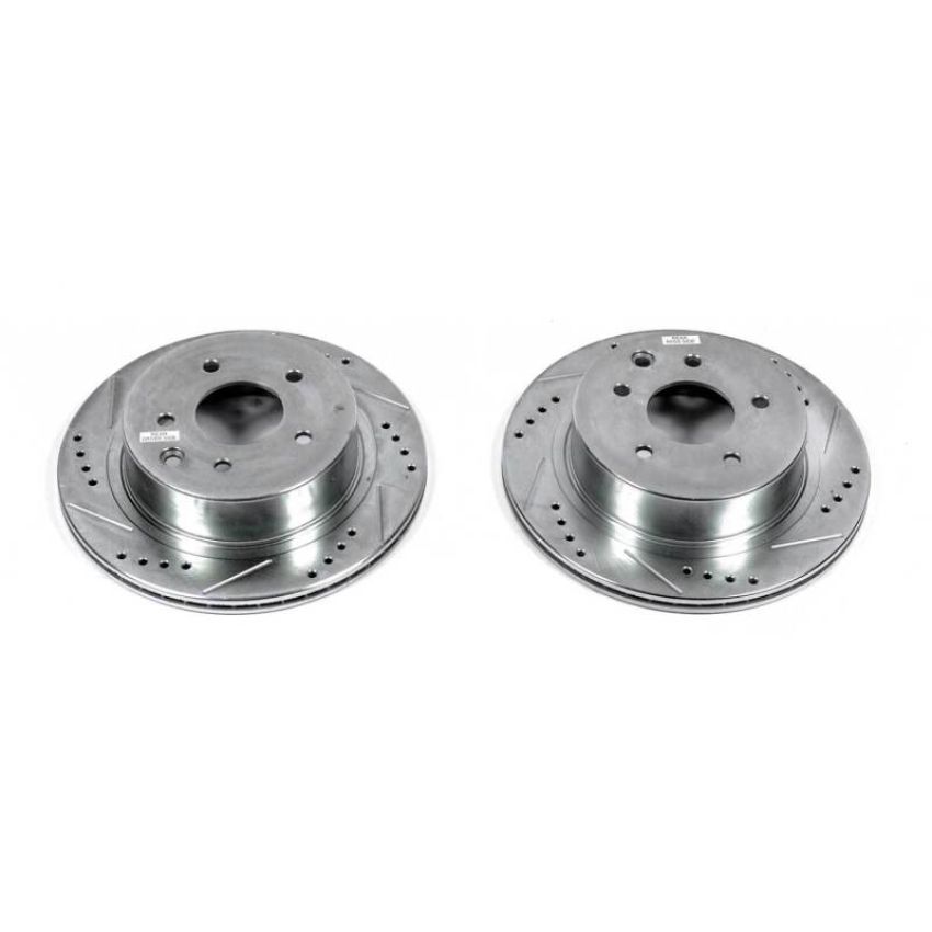 PowerStop JBR1342XPR PowerStop Evolution Performance Drilled, Slotted & Plated Brake Rotor Pair