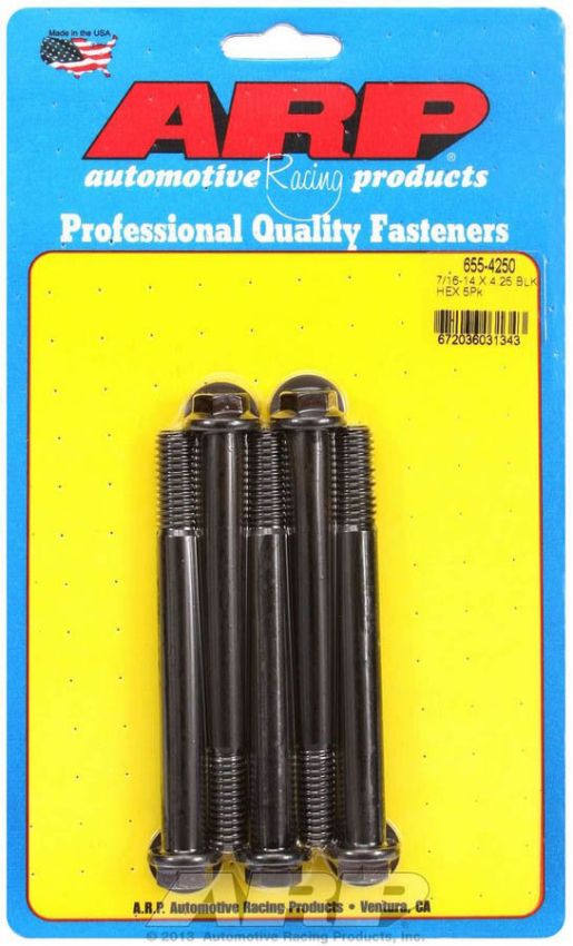ARP ARP655-4250 Bolt Kit - 6pt. (5) 7/16-14 x 4.250