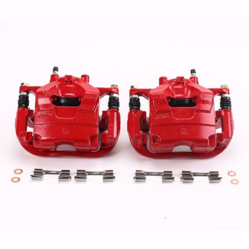 PowerStop S5328 Red Powder Coated Calipers