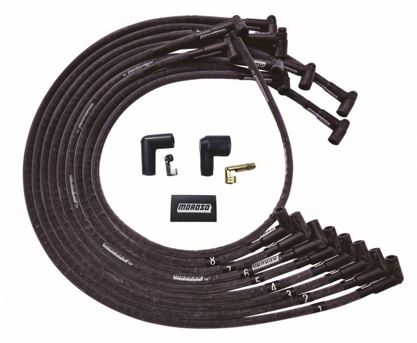 MOROSO MOR51543 Ultra Plug Wire Set BBC Under V/C Black