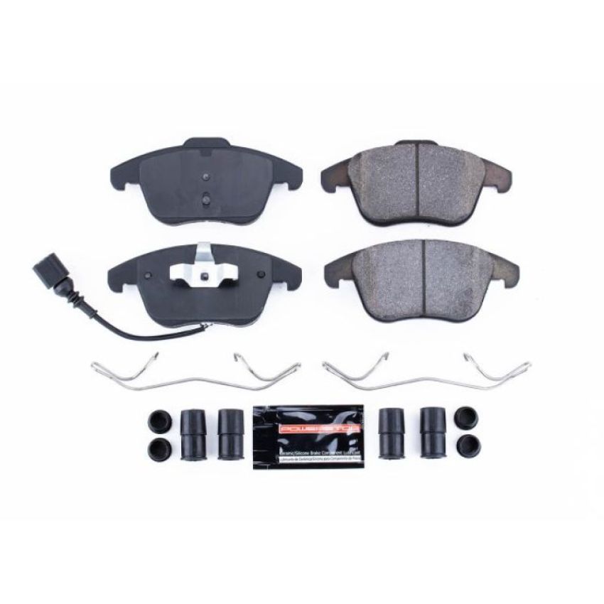 PowerStop Z23-1375 PowerStop - Z23 Daily Driver Carbon-Fiber Ceramic Brake Pads with Hardware Kit