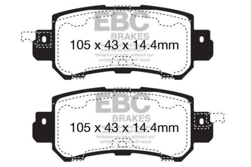 EBC Brakes DP32135C Redstuff Ceramic Low Dust Brake Pads