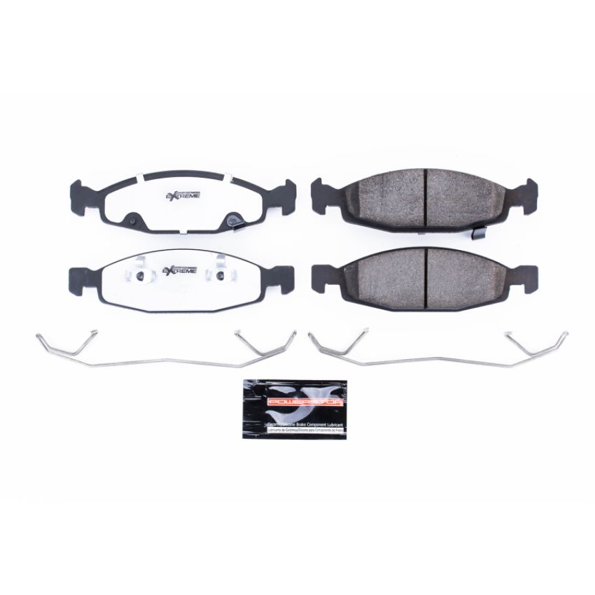 PowerStop Z26-790 PowerStop - Z26 Performance Carbon-Fiber Ceramic Brake Pads with Hardware Kit