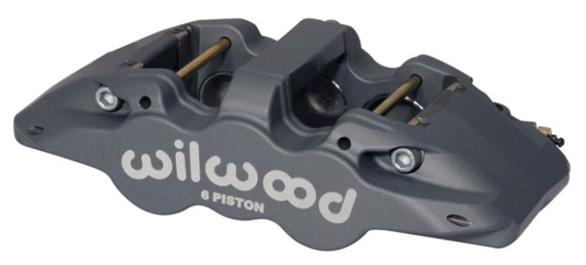 Wilwood 120-13292 Caliper-Aero6-L/H - Black Anodize (.80 Thk Pad) 1.62/1.12/1.12in Pistons 1.25in Disc