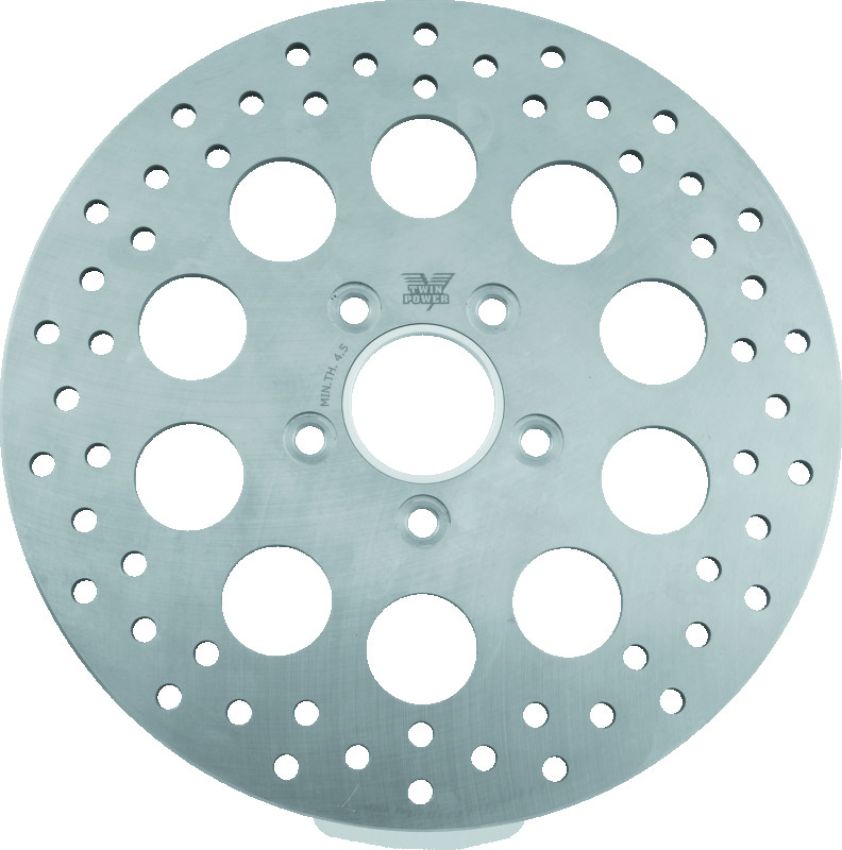 TwinPower 666843 Twin Power 84-17 Big Twin Exc 08-17 FLH FLT Rear 11.5 Solid Rotor Holes