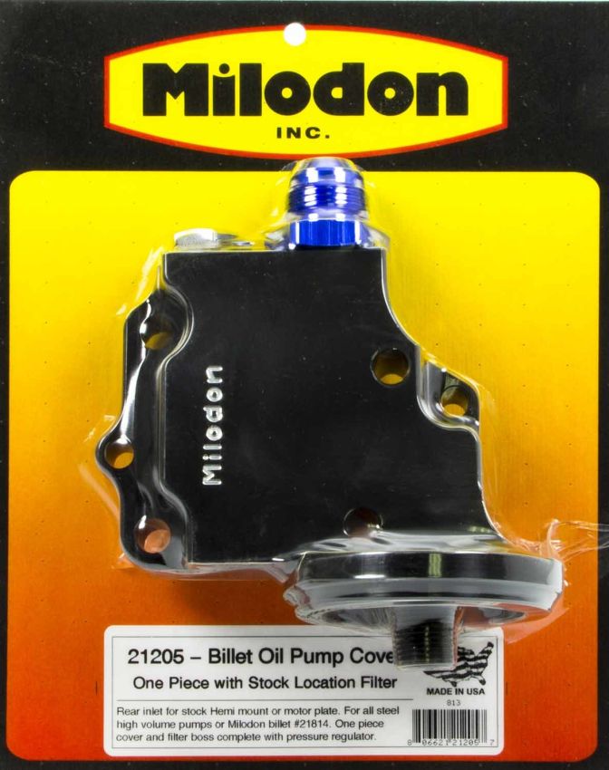 MILODON MIL21205 Billet Oil Pump Cover & Filter Boss - Hemi