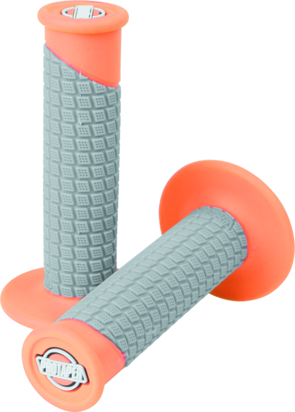 ProTaper 021677 Clamp-On Pillow Top Grips - Neon Orange/Gray