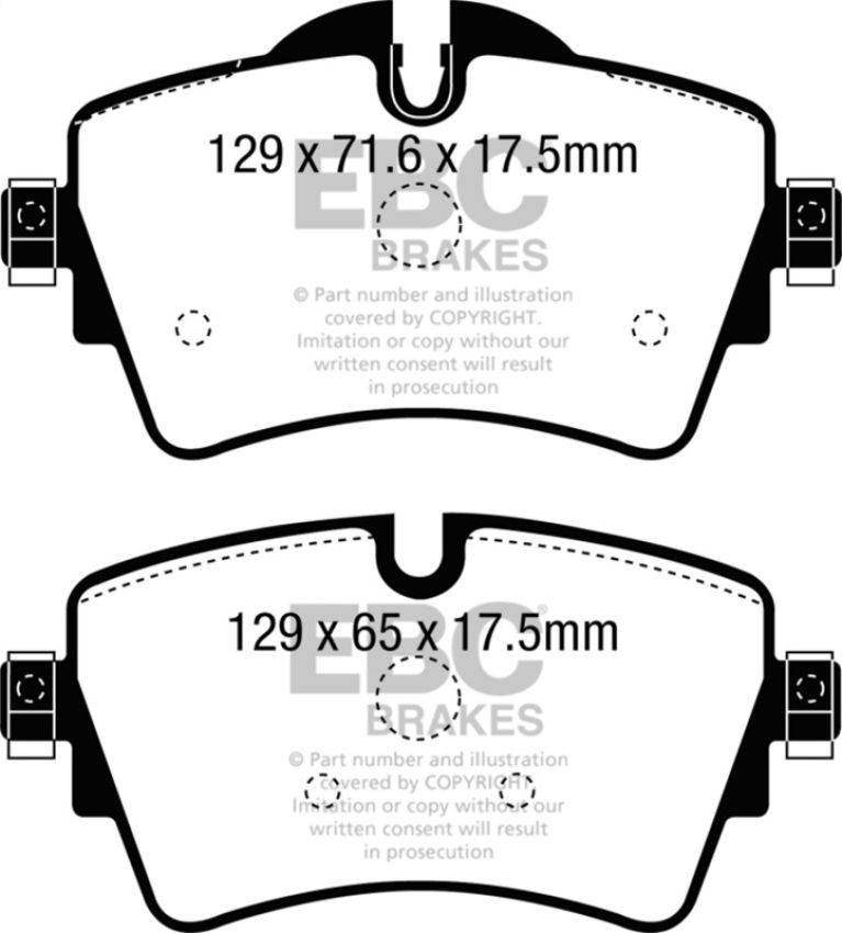 EBC Brakes DP32227C Redstuff Ceramic Low Dust Brake Pads