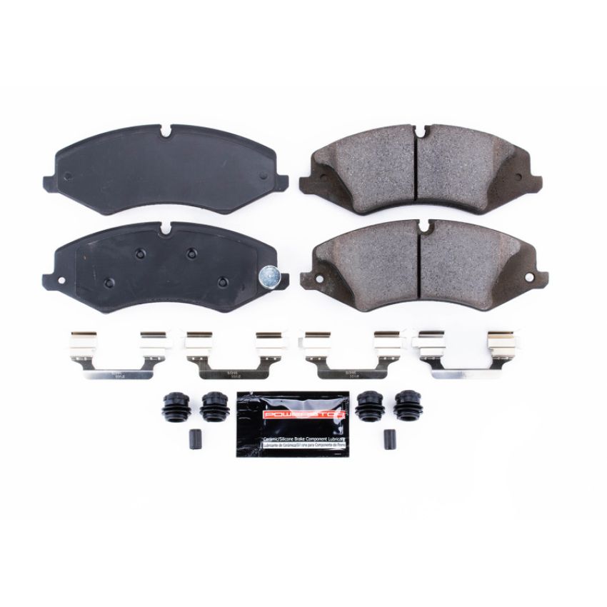 PowerStop Z23-1479 PowerStop - Z23 Daily Driver Carbon-Fiber Ceramic Brake Pads with Hardware Kit