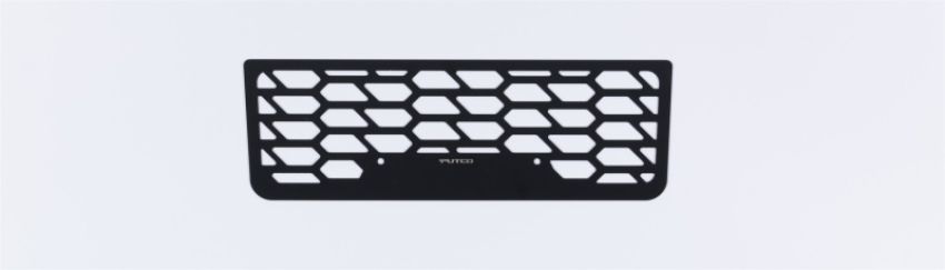 Putco 83166 17-19 Ford SuperDuty - Hex Shield - Black Powder Coated Bumper Grille Inserts