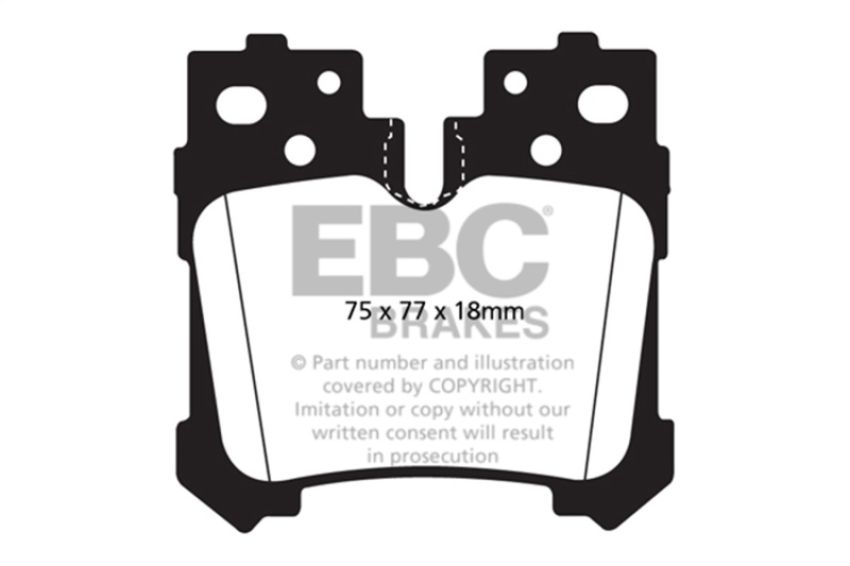 EBC Brakes DP31812C Redstuff Ceramic Low Dust Brake Pads