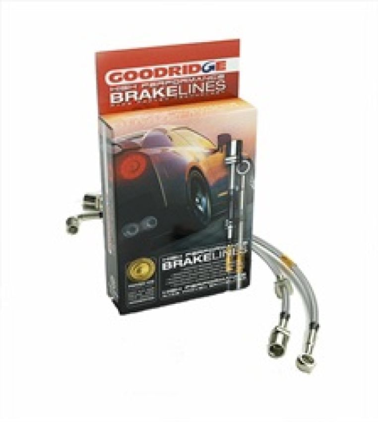 Goodridge STY0102-4 86-89 Toyota Celica GTS Stainless Steel Braided Brake Lines