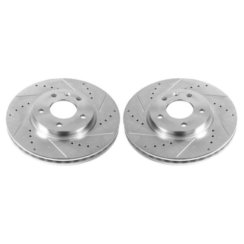 PowerStop AR82150XPR PowerStop Evolution Performance Drilled, Slotted & Plated Brake Rotor Pair