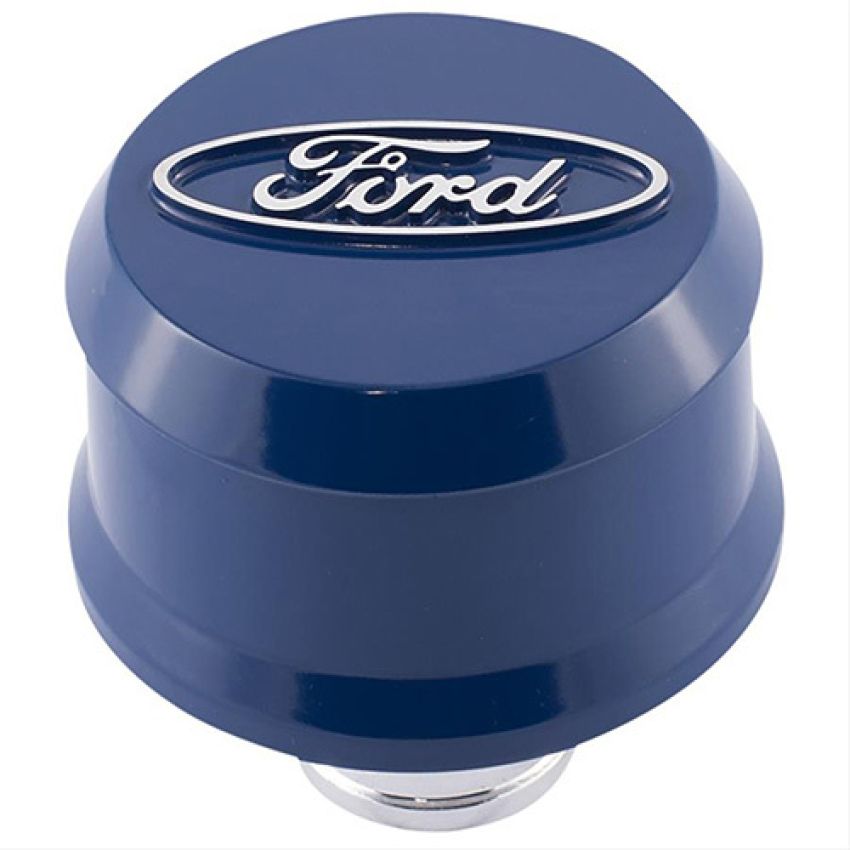 Ford Racing 302-436 Ford Slant Edge Breather-Blue