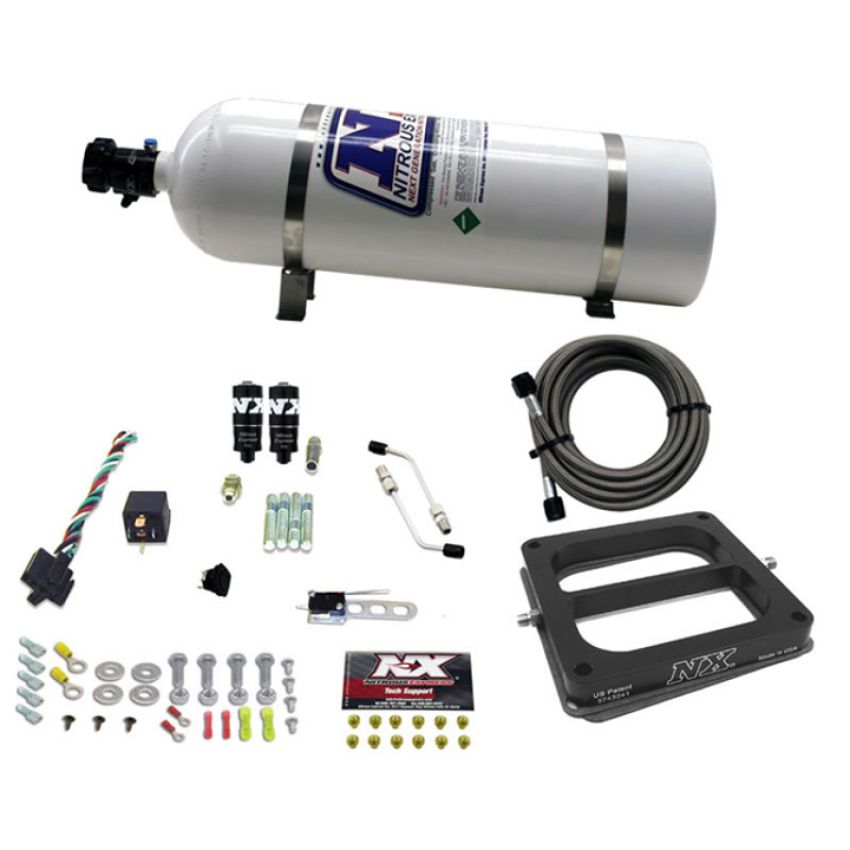 Nitrous Express 40071-15 Dominator HITMAN PLUS (50-100-150-200HP) WITH 15LB BOTTLE