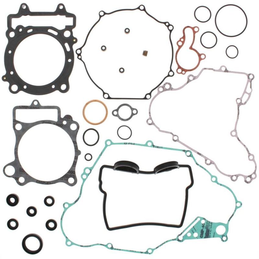 Vertex Pistons 811920 Vertex Gaskets 08-14 Kawasaki KFX450R Complete Gasket Kit w/ Oil Seals