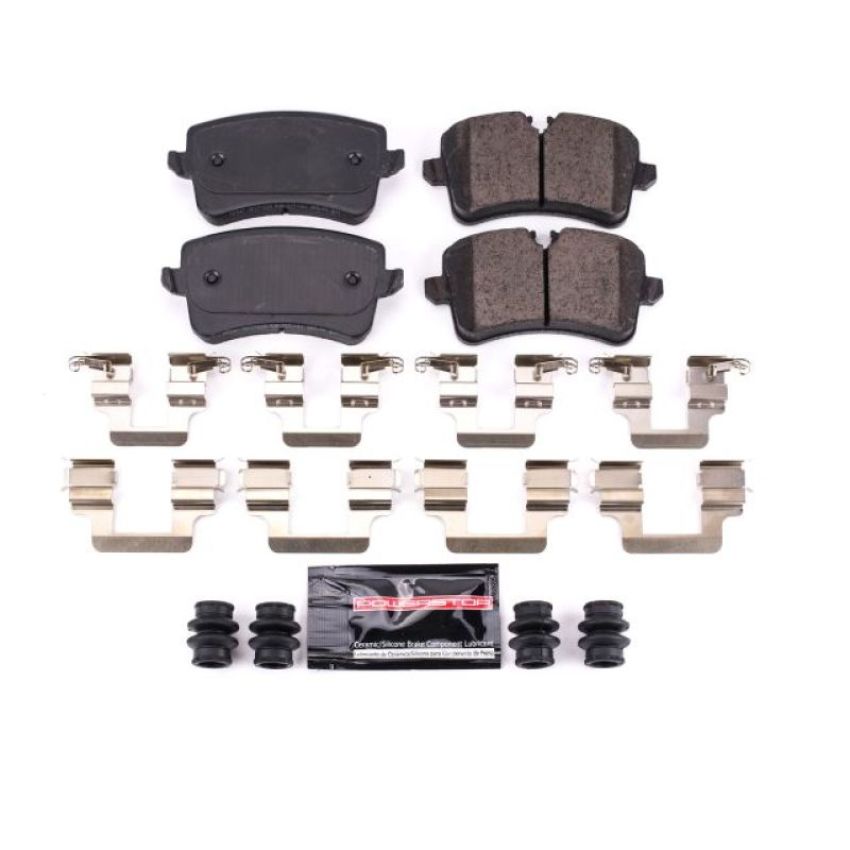 PowerStop Z23-1547 PowerStop - Z23 Daily Driver Carbon-Fiber Ceramic Brake Pads with Hardware Kit