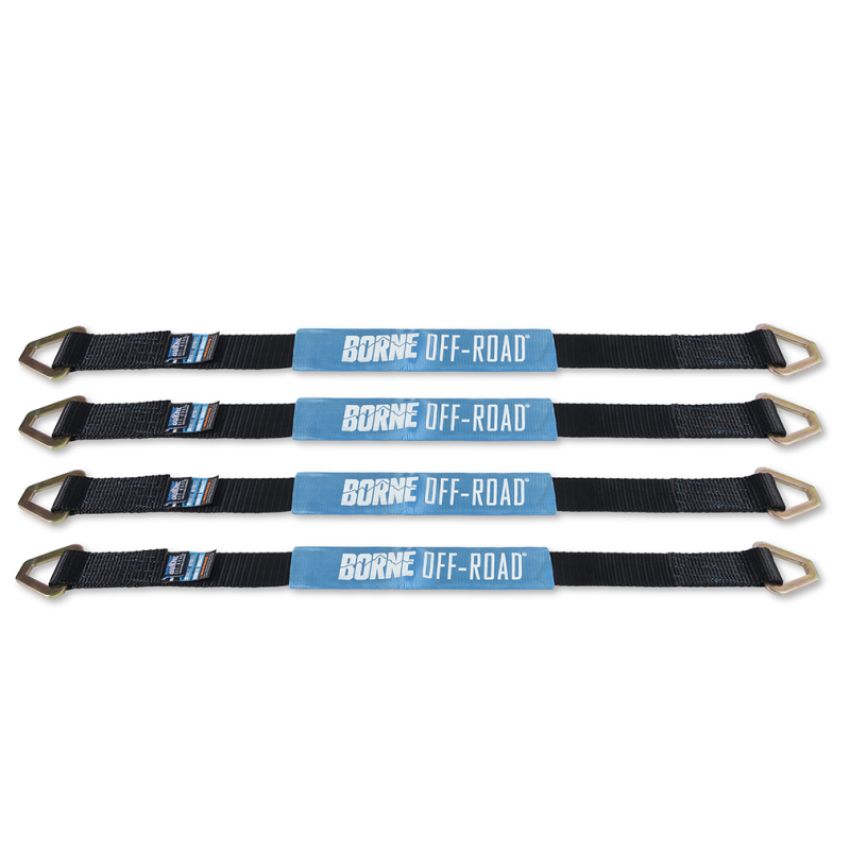 Borne Off-Road BNRTC-TD-4BK Ratchet Tie-Down