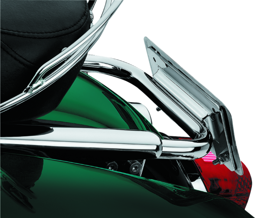 Kuryakyn 113 Laydown License Plate Holder 97-08 Touring Chrome