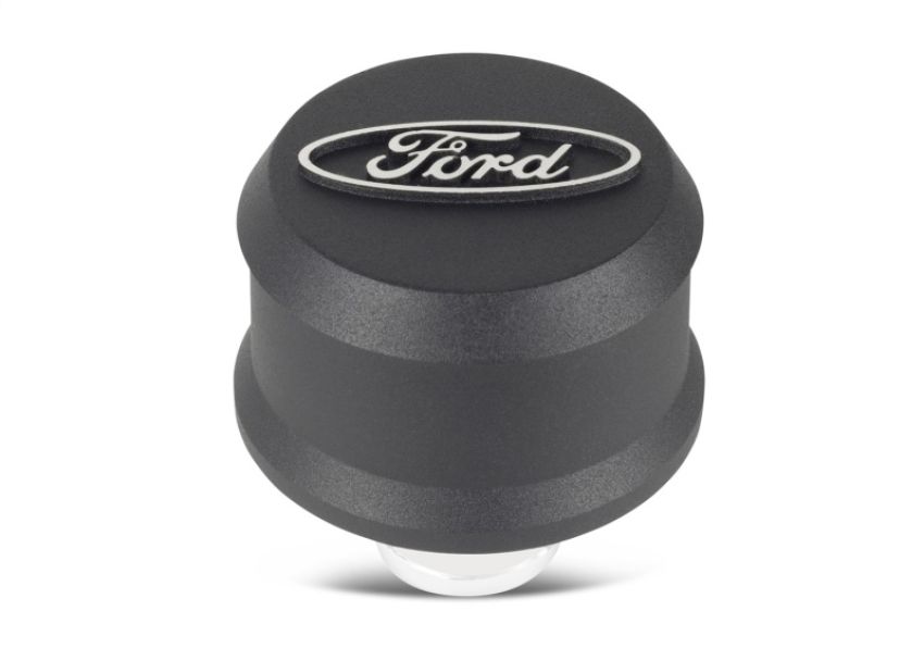 FORD FRD302-435 Valve Cover Breather w/ Slant Edge - Alm Black
