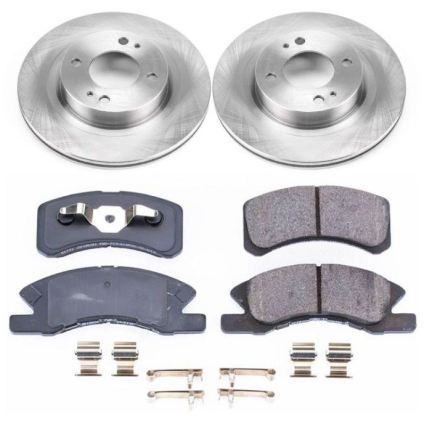 PowerStop KOE7894 OE Stock Replacement Low-Dust Ceramic Brake Pad and Rotor Kit